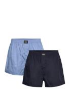 2P Boxer S. Cw Peach Underwear Boxer Shorts Blue BOSS