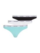 Thong 3Pk G-streng Undertøj Multi/patterned Calvin Klein