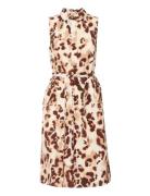 Frleona Dr 1 Knælang Kjole Beige Fransa