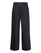 Astro Linen Blend Trousers Bottoms Trousers Linen Trousers Black Weekd...