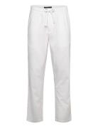 Barcelona Luca Pants Bottoms Trousers Linen Trousers White Clean Cut C...