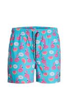 Jpstmaui Jjswim Novelty Aop Akm Sn Badeshorts Blue Jack & J S