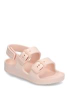 Flip-Flops With Buckle Straps Shoes Summer Shoes Sandals Pink Mango