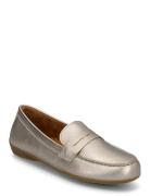 Moccasin Loafer Shoes Flat Loafers Silver Gabor