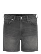 Aimo Mid-Rise Straight Leg Denim Shorts Bottoms Shorts Denim Shorts Bl...