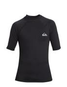 Everyday Upf50 Ss Youth Tops T-Kortærmet Skjorte Black Quiksilver