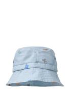 Bucket Hat Tilo Badge Accessories Headwear Hats Bucket Hats Blue Wheat
