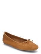 Bow Suede Ballerina Ballerinasko Ballerinaer Beige Mango