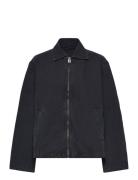 Washed Canvas Jacket Outerwear Jackets Light-summer Jacket Black Weekd...