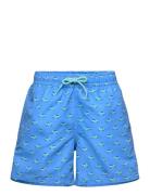 Printed Swimsuit Badeshorts Blue Mango