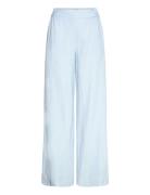 Lineafv Bottoms Trousers Linen Trousers Blue FIVEUNITS