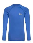 Everyday Upf50 Ls Youth Tops T-shirts Long-sleeved T-Skjorte Blue Quik...