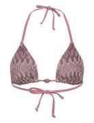 Cali Triangle Swimwear Bikinis Bikini Tops Triangle Bikinitops Pink Hu...