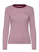 Essential Hm Ls Tee Anita Stri Tops T-shirts & Tops Long-sleeved Red L...