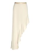 Hida Frill Skirt Skirts Knee-length & Midi Skirts Cream Ahlvar Gallery