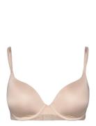 Bra Lilja Shiny Micro Lingerie Bras & Tops T-shirt Bras Cream Lindex