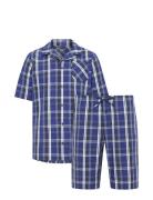 Pyjama Woven Pyjamas Nattøj Blue Jockey