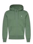 Double-Knit Full-Zip Hoodie Tops Sweatshirts & Hoodies Hoodies Green P...