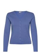 Muse Ls Tee Dutch Blue Rib Tops Knitwear Cardigans Blue Levi's®