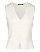 Knitted Vest Vests Knitted Vests White Gina Tricot