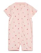 Pyjamas Romper Strawberries Bodies Short-sleeved Pink Lindex