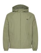 Taslan Hooded Shell Jacket Tynd Jakke Green Fred Perry