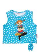 Prickigt Topp Tops T-shirts Sleeveless Blue Martinex