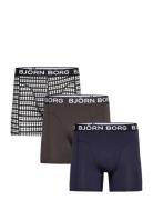 Bamboo Boxer 3P Boxershorts Black Björn Borg