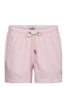 Morris Seersucker Bathing Trunks Badeshorts Pink Morris