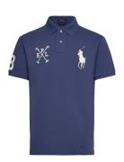 Custom Slim Fit Big Pony Mesh Polo Shirt Tops Knitwear Short Sleeve Kn...