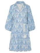 Yascinni 3/4 Dress S. Knælang Kjole Blue YAS