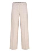 Wide Suit Trousers Bottoms Trousers Suitpants Beige Gina Tricot