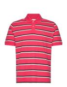 Striped Ss Polo Designers Polos Short-sleeved Red GANT