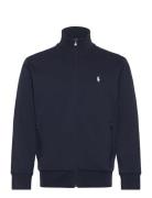 Double-Knit Track Jacket Tops Sweatshirts & Hoodies Sweatshirts Navy P...