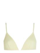Unlined Triangle Lingerie Bras & Tops Soft Bras Bralette Yellow Calvin...