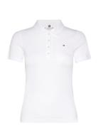 1985 Slim Pique Polo Ss Tops T-shirts & Tops Polos White Tommy Hilfige...