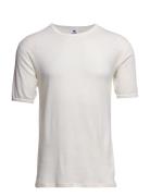 Dovre Wool T-Shirt Tops T-Kortærmet Skjorte Cream Dovre