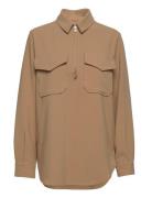 Ficaria Blouse Tops Blouses Long-sleeved Beige Second Female