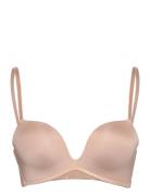 Deep V Pp Push Lingerie Bras & Tops Push Up Bras Black Hunkemöller
