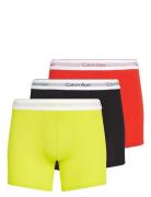 Boxer Brief 3Pk Boxershorts Multi/patterned Calvin Klein