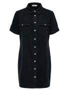 Onllisa S/S Dnm Dress Gua Noos Knælang Kjole Black ONLY