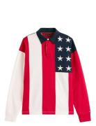 Americana Flag Rugby Tops Sweatshirts & Hoodies Sweatshirts Multi/patt...