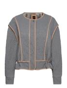 C_Juliki Quiltet Jakke Grey BOSS