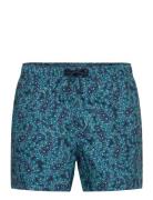 Borg Print Swim Shorts Badeshorts Blue Björn Borg