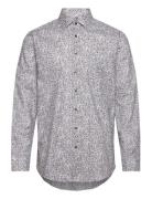 Business Kent Tops Shirts Casual Grey Seidensticker