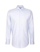 Cityhemden 1/1 Arm Tops Shirts Business Blue Seidensticker