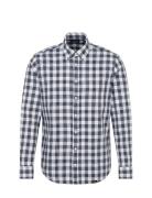 Freizeithemden 1/1 Arm Tops Shirts Casual Blue Seidensticker