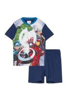 Pyjama Pyjamassæt Navy Marvel