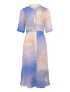 Nukyndall Ss Skye Dress Knælang Kjole Multi/patterned Nümph