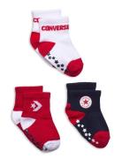 Gq-3Pk Grip Quarter Strømper Non-slip Multi/patterned Converse